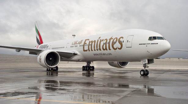 An Emirates Boeing 777-300