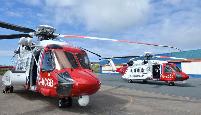 UK SAR Sikorsky S92 (Credit Bristow Helicopters)