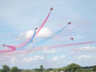 The Red Arrows and Airbus A400M