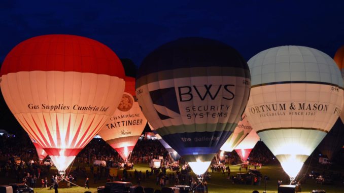 Bristol Balloon Fiesta 2015 Night Glow