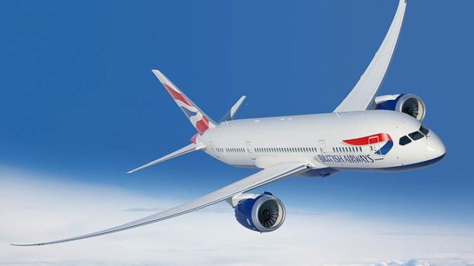 British Airways Boeing 787 (Courtesy of British Airways)