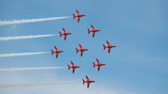 Red Arrows Diamond Nine