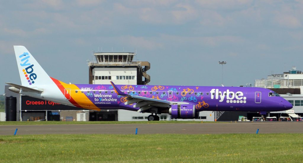 Flybe Embraer E190 G-FEBJ (Image: Aviation Wales)
