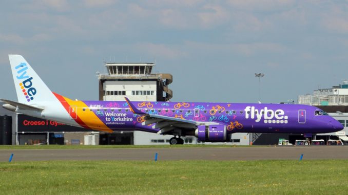 Flybe Embraer E190 G-FEBJ (Image: Aviation Wales)