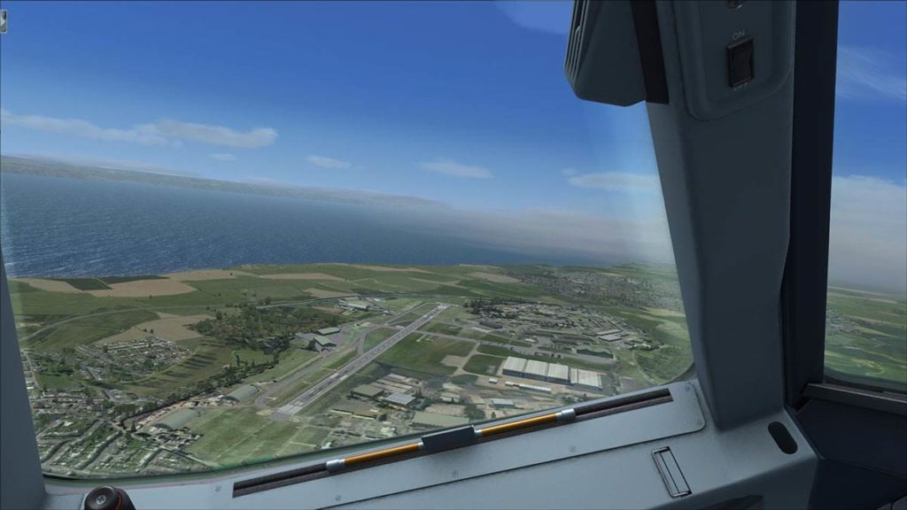 Looking down onto MOD St Athan in FSX!
