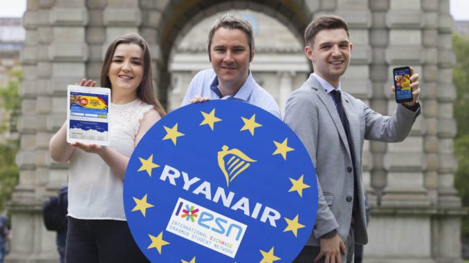 Ryanair launches Erasmus website