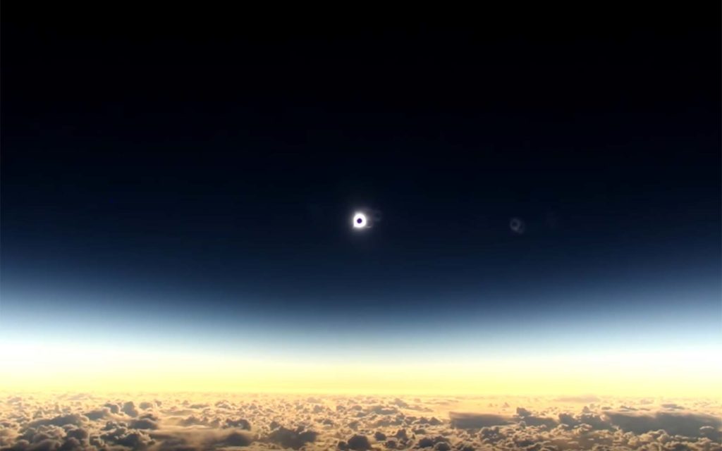 Solar Eclipse (Image: Alaska Airlines)