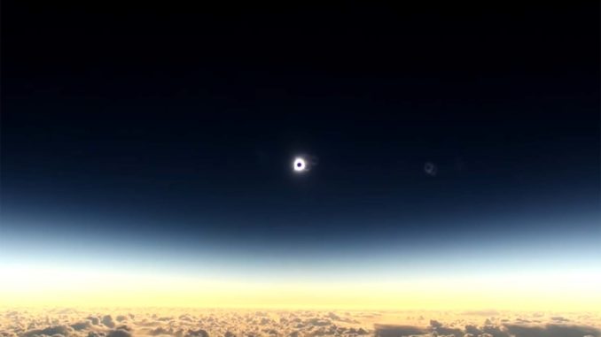 Solar Eclipse (Image: Alaska Airlines)