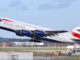 A British Airways A380 departs London Heathrow