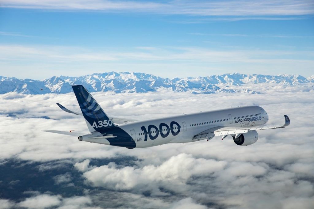 Airbus A350-1000 certified by the FAA & EASA