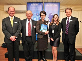 (L – R) Speakers on the evening included Air Vice-Marshal Mike Wigston CBE Assistant Chief of the Air Staff, Air Marshall Sir Christopher Coville RAF, MP Norwich North Chloe Smith, ASP Ambassador Anna McGrady and ASP Founder and Chief Executive Simon Witts