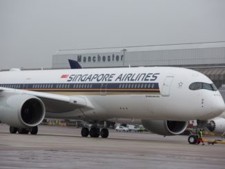 Singapore celebrates 1 year of the A350 at Manchester