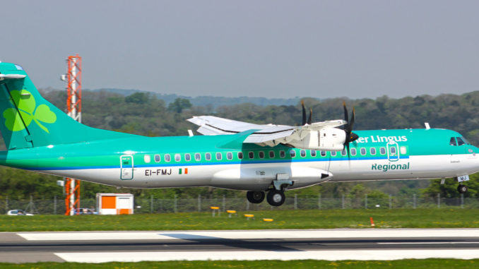 An Aer Lingus Regional flight operated by Stobart Air