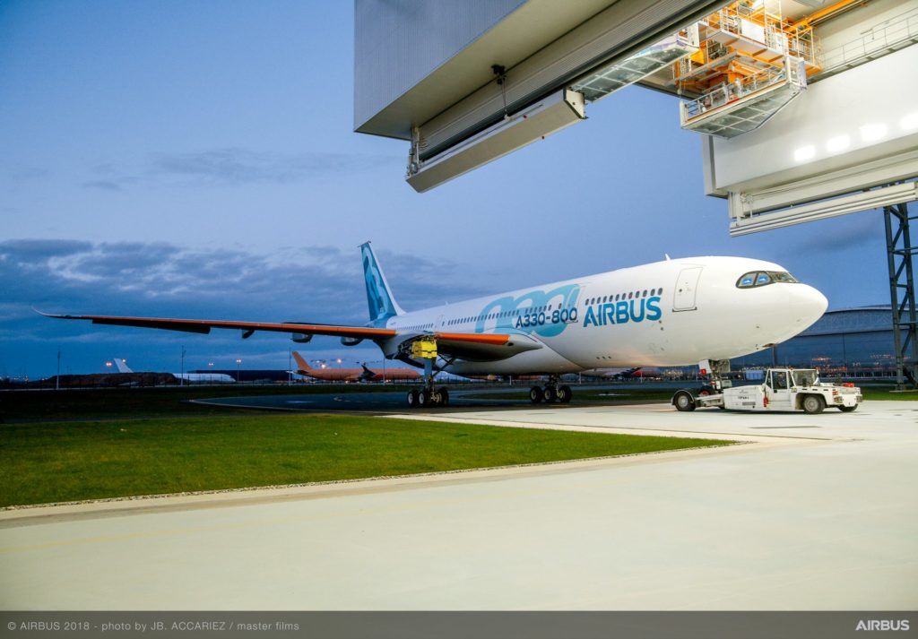 First A330-800neo breaks cover in Toulouse