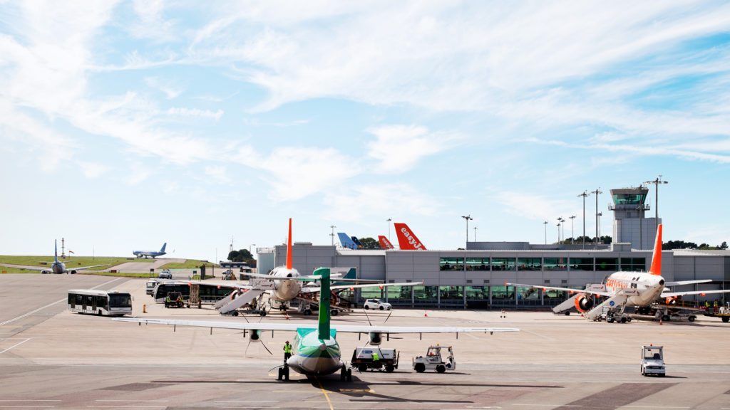 The Apron at Bristol Airport (Image: TransportMedia UK)