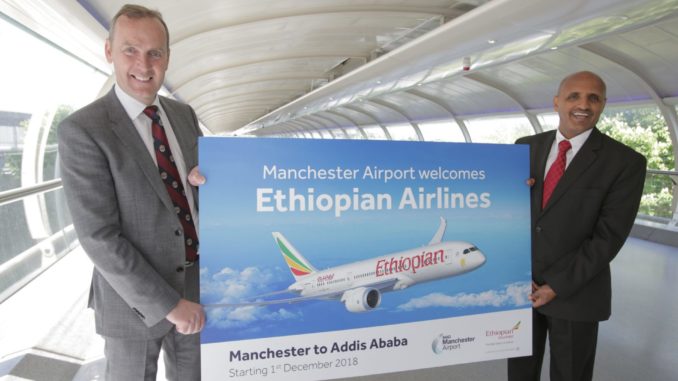 Manchester Airport welcomes Ethiopia Airlines
