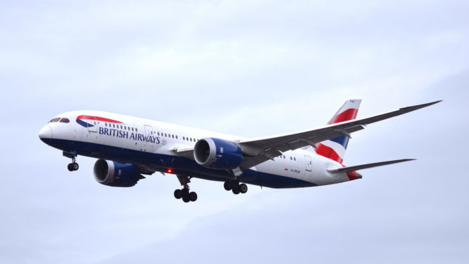British Airways 787 powered by Roll-Royce Trent 1000 Engines. (Max Thrust Digital)