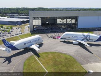 Airbus Beluga next to Airbus Beluga XL (Image: F.Montet/Airbus)