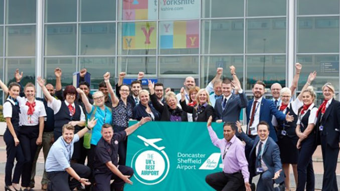 Doncaster Sheffield Airport celebrates topping customer satisfaction survey (Image: DSA)