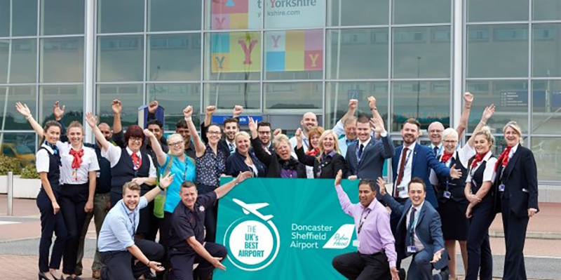Doncaster Sheffield Airport celebrates topping customer satisfaction survey (Image: DSA)