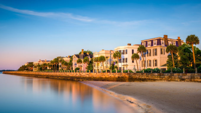 charleston, south carolina, usa at the historic homes on the battery.