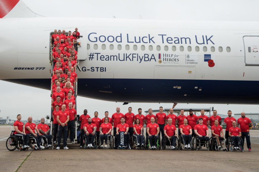 British Airways gave the UK’s Invictus Games Sydney 2018 squad, a heroes’ send off at Heathrow