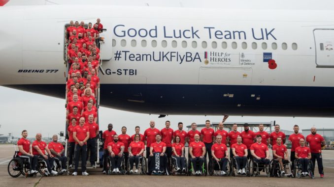 British Airways gave the UK’s Invictus Games Sydney 2018 squad, a heroes’ send off at Heathrow