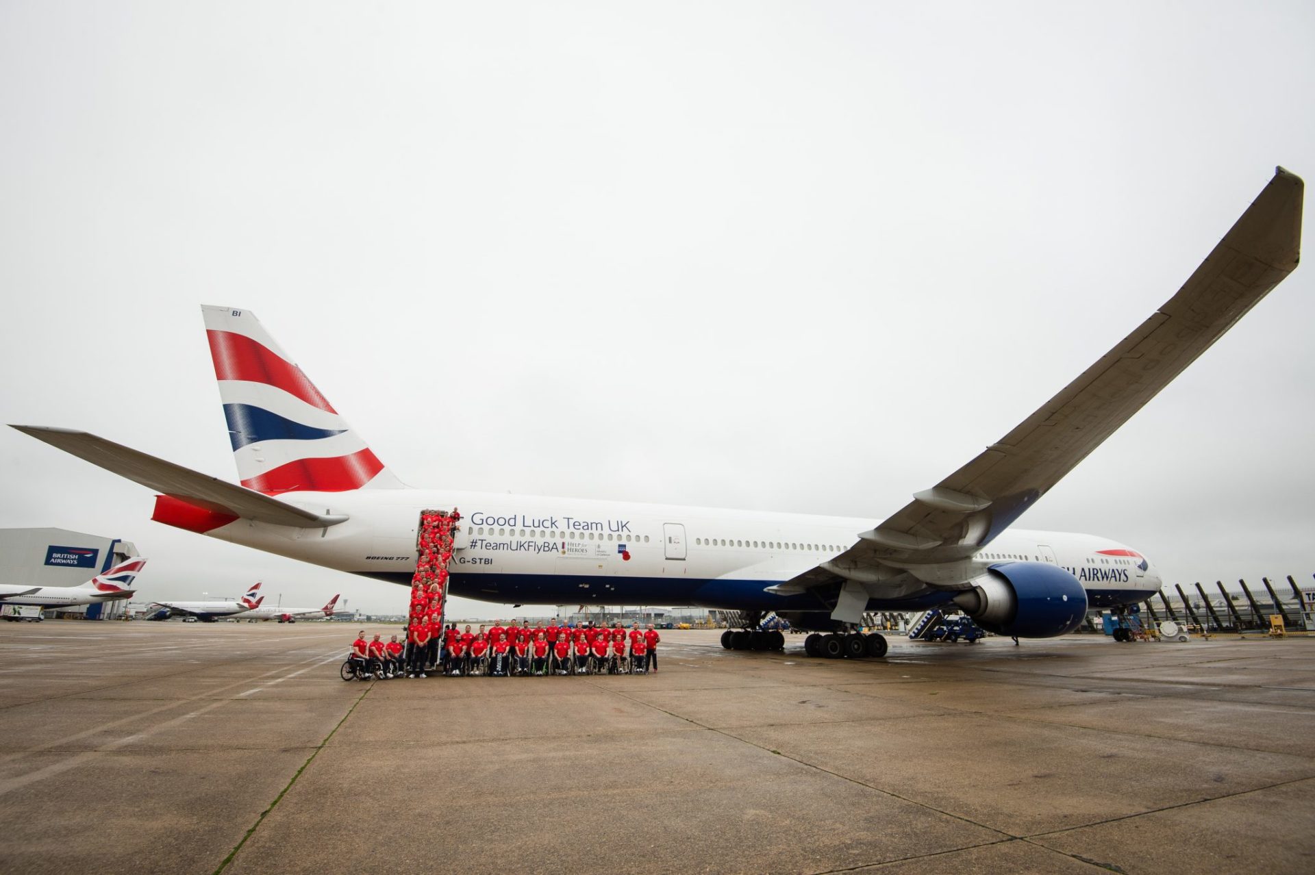 British Airways gave the UK’s Invictus Games Sydney 2018 squad, a heroes’ send off at Heathrow