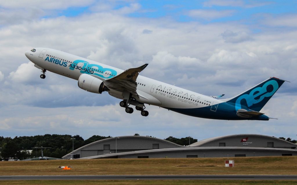 Airbus A330neo at Farnborough (Image: Max Thrust Digital)