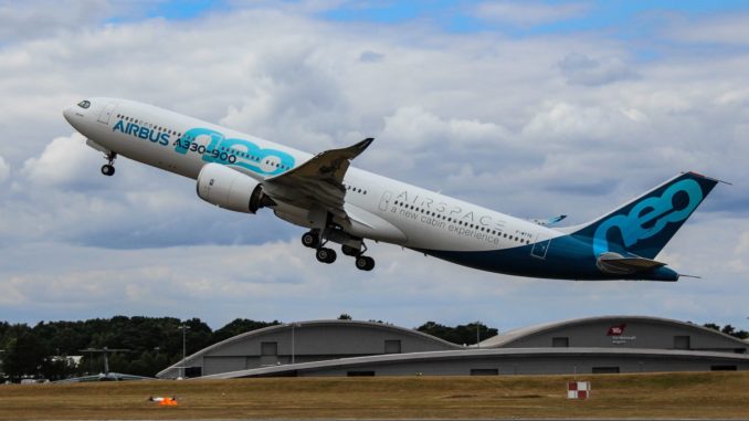 Airbus A330neo at Farnborough (Image: UK Aviation Media)