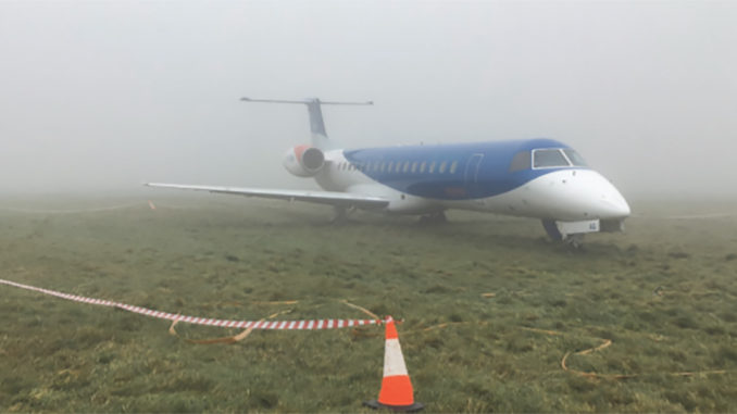 BMI Regional G-CKAG after the incident at Bristol Airport (Image: AAIB/OGL)