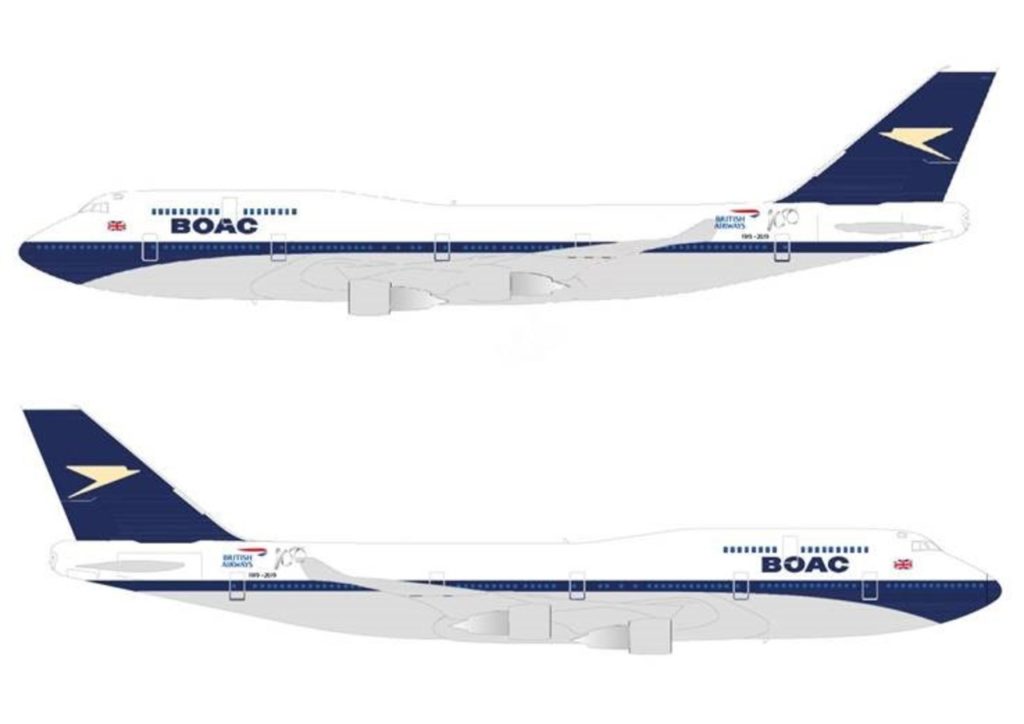 British Airways BOAC retro-jet G-BYGC