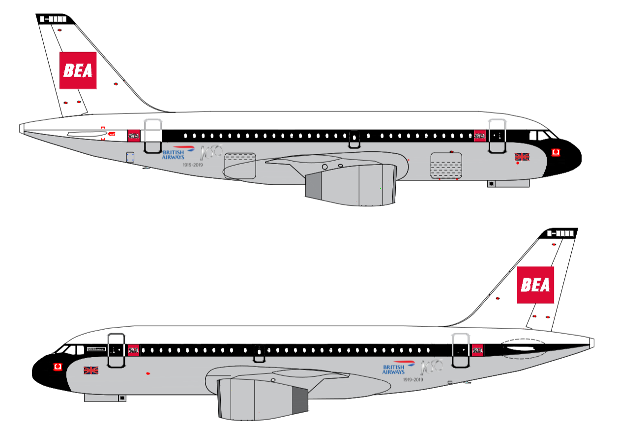 BEA Livery on Airbus Airbus A39 G-EUPJ