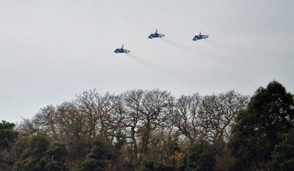 Dark Skies heralded the arrival across most of the country, but it didn't dampen spirits (Image: Philip Dawson)