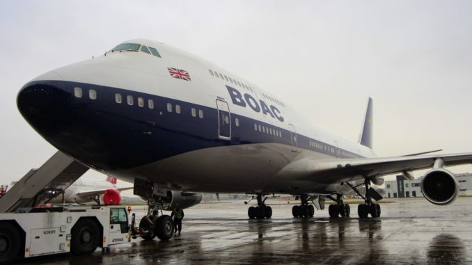 British Airways retro liveried BOAC Boeing 747-400 G-BYGC (Image: Max Thrust Digital)