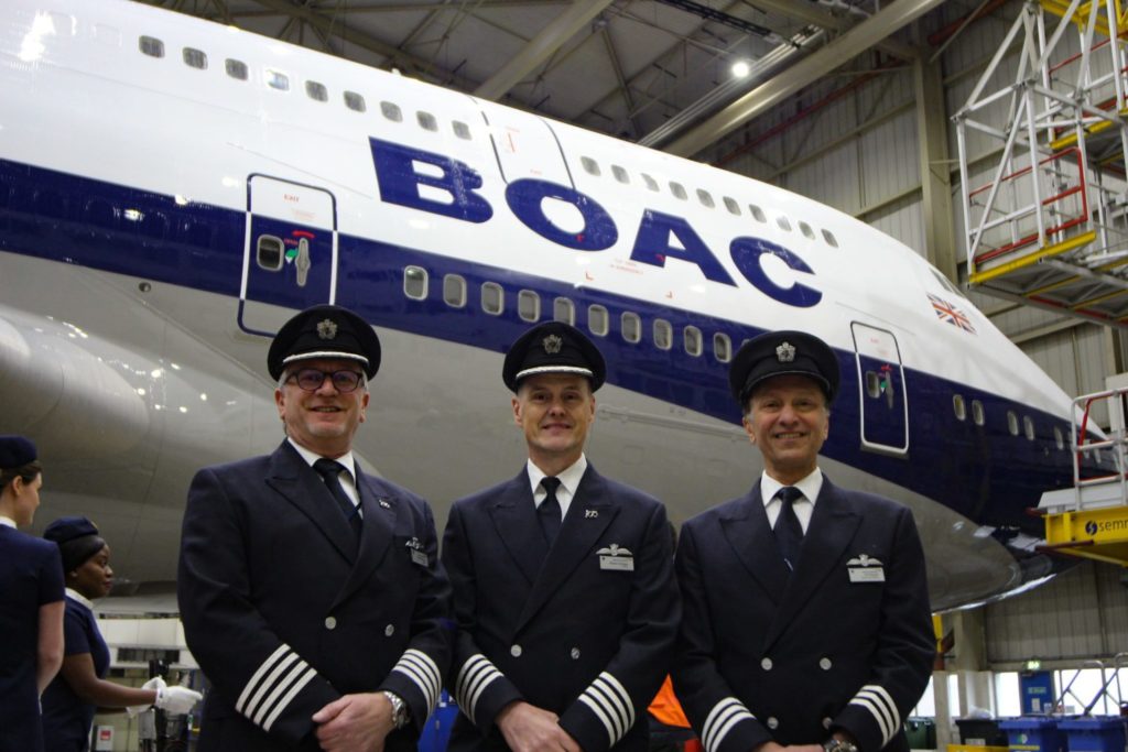 BA100 flight crew (Image: Aviation Media Co.)