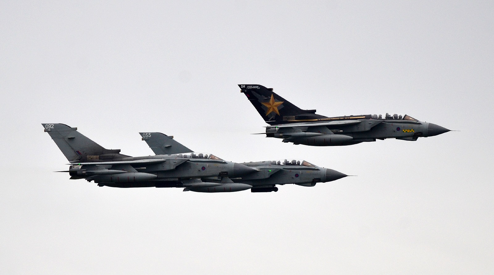 The Tornado Flypast in formation (Image: Ian Grinter)