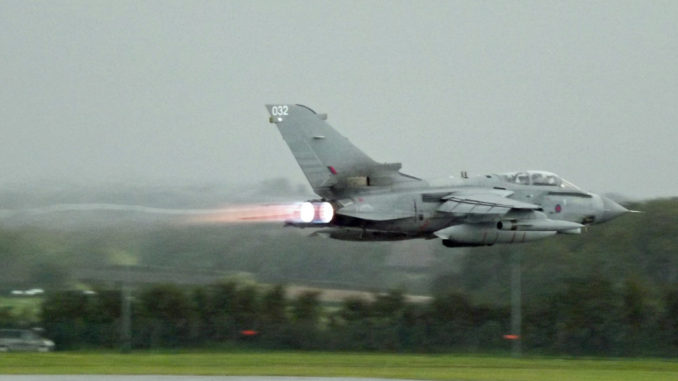RAF Tornado at Cardiff Airport (Image: Aviation Media Co.)
