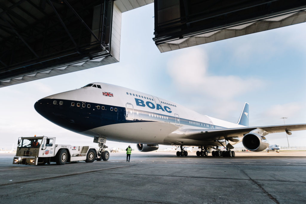 British Airways - BOAC 747 Leaves the paint shop in Dublin (Image: Stuart Bailey/British Airways