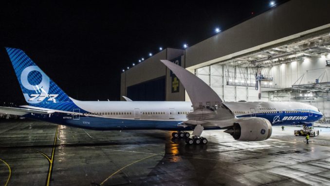 The Boeing 777X (Image: Boeing)