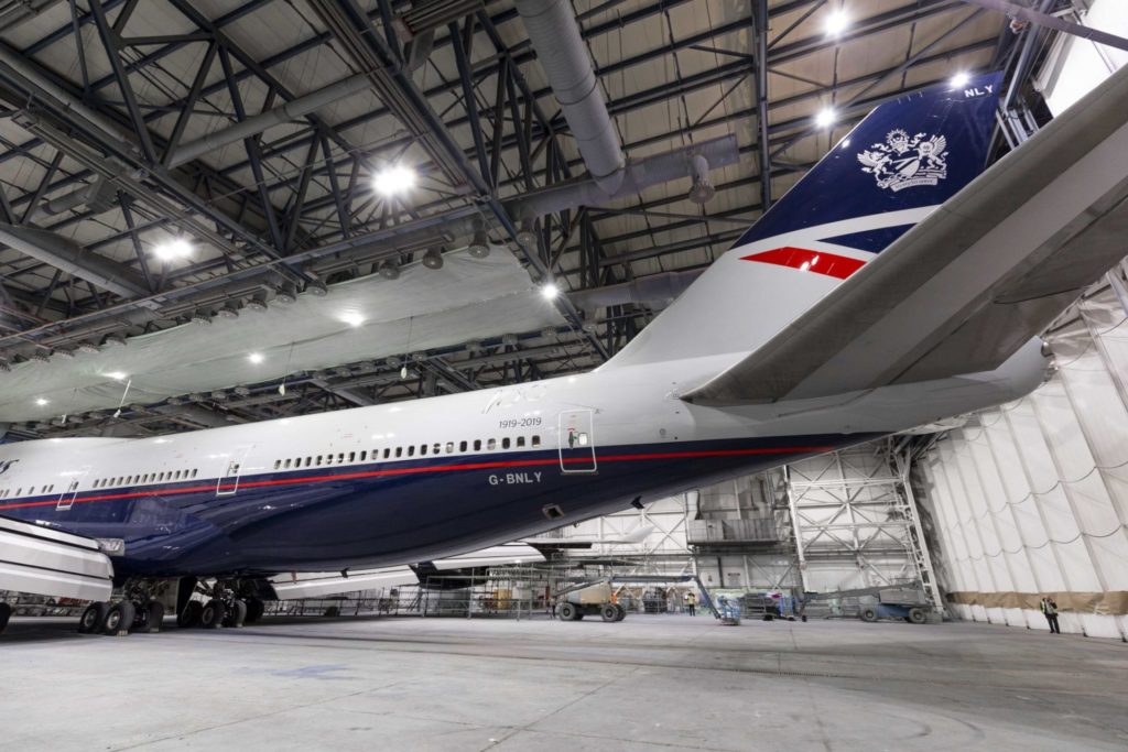 Landor G-BNLY in the Hangar (Image: British Airways)