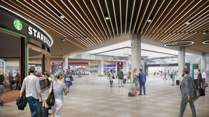Luton Airport - Rendering of new departure area