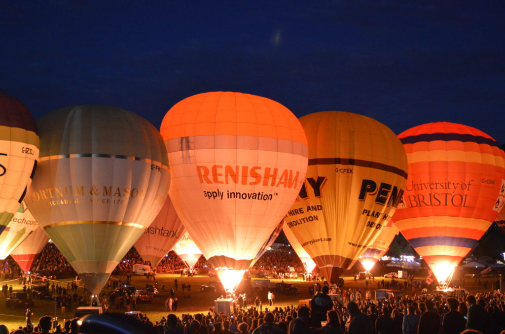 A nightglow of balloons, this one from the Bristol Balloon Fiesta, will take place along Swansea Beach