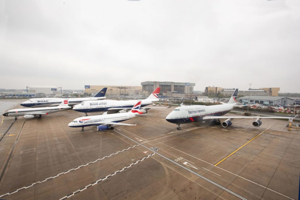 BA100 Aircraft line up at Heathrow (Image: BA)