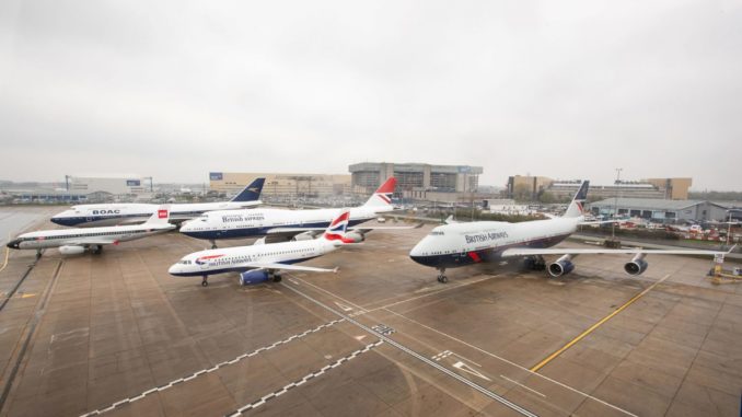 BA100 Aircraft line up at Heathrow (Image: BA)