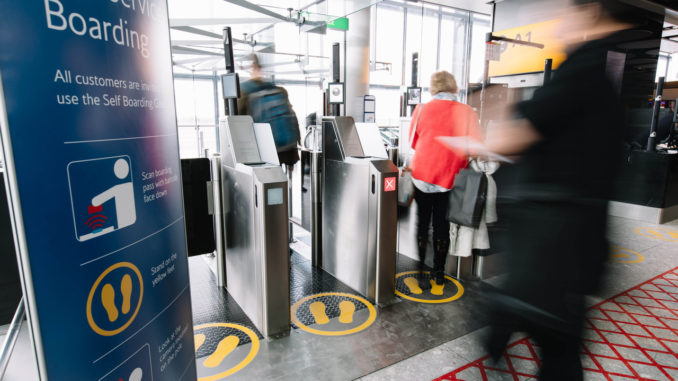 Biometric boarding gates (Image: British Airways/Stuart Bailey)