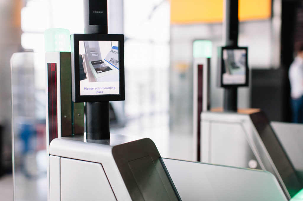 Biometric boarding gates (Image: British Airways/Stuart Bailey)