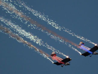 The Fireflies will do a night time display at Wales National Airshow