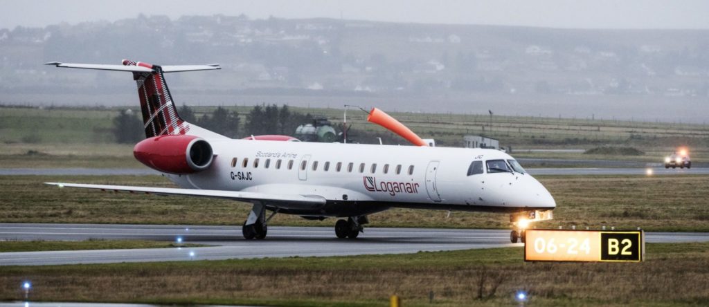 Loganair Embraer 145 G-SAJC