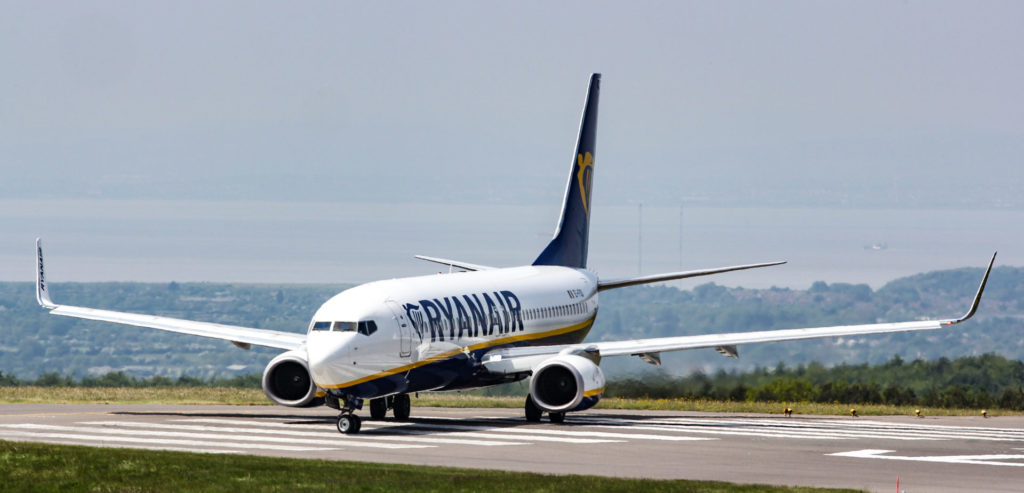 Ryanair Boeing 737-800 at Bristol Airport (Image: UK Aviation Media)